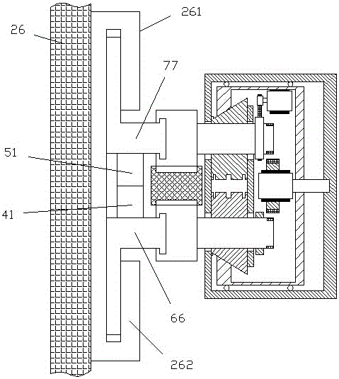 Damping type installation assembly provided with wheels and used for LED display device