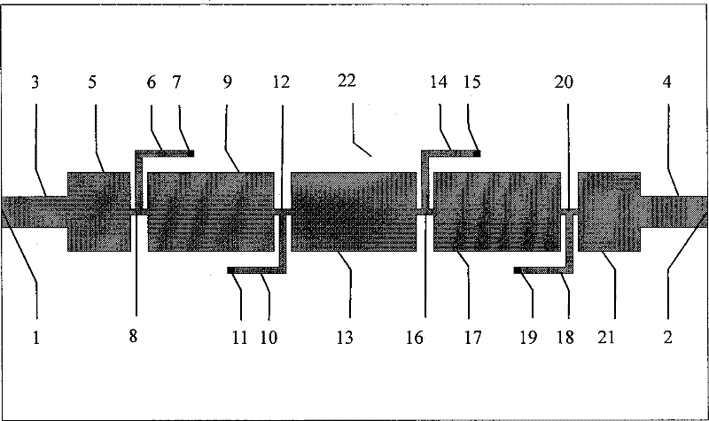 Ultra-wideband filter based on simplified left hand transmission line structure