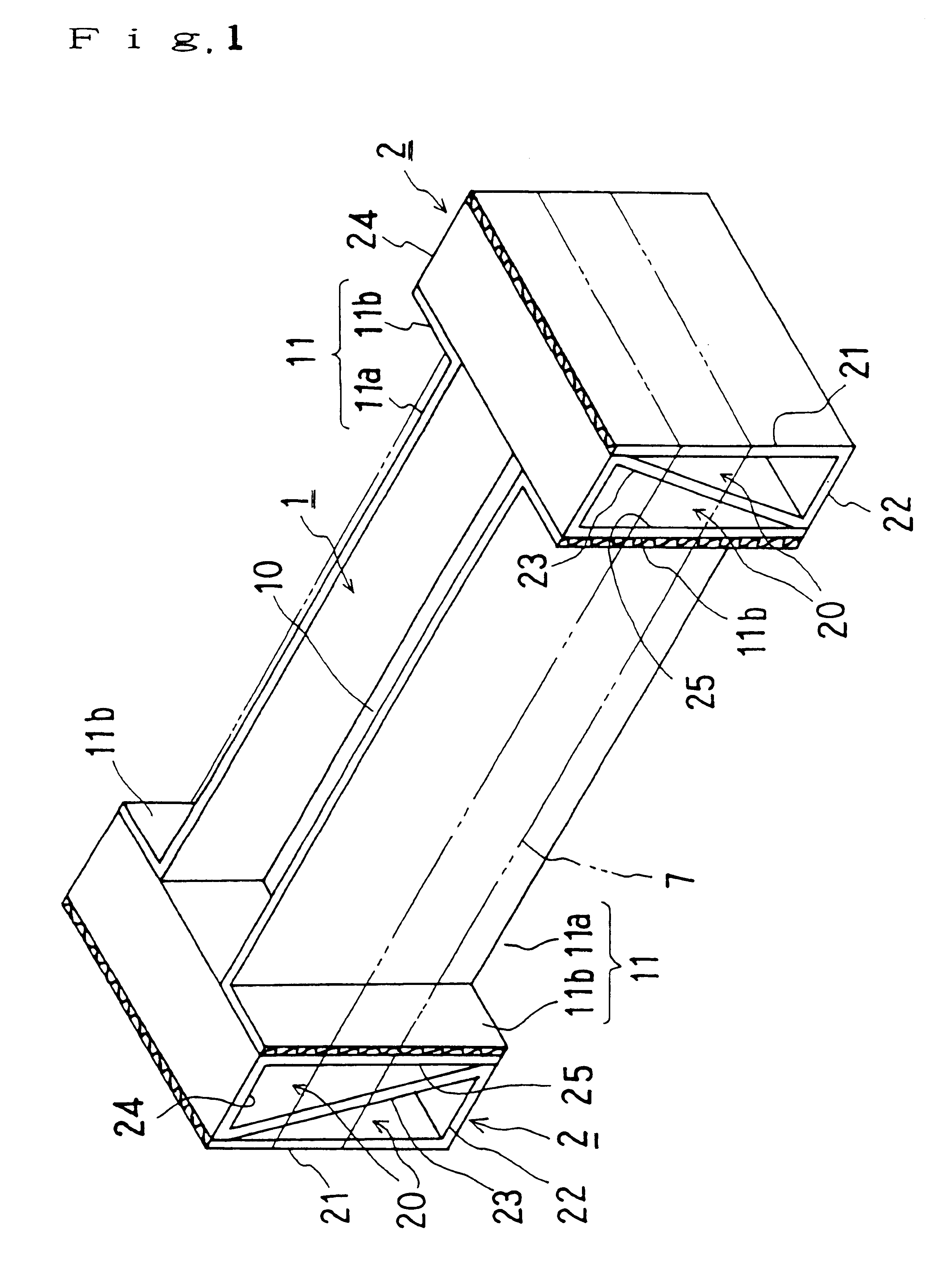 Folded cushioning material for packaging