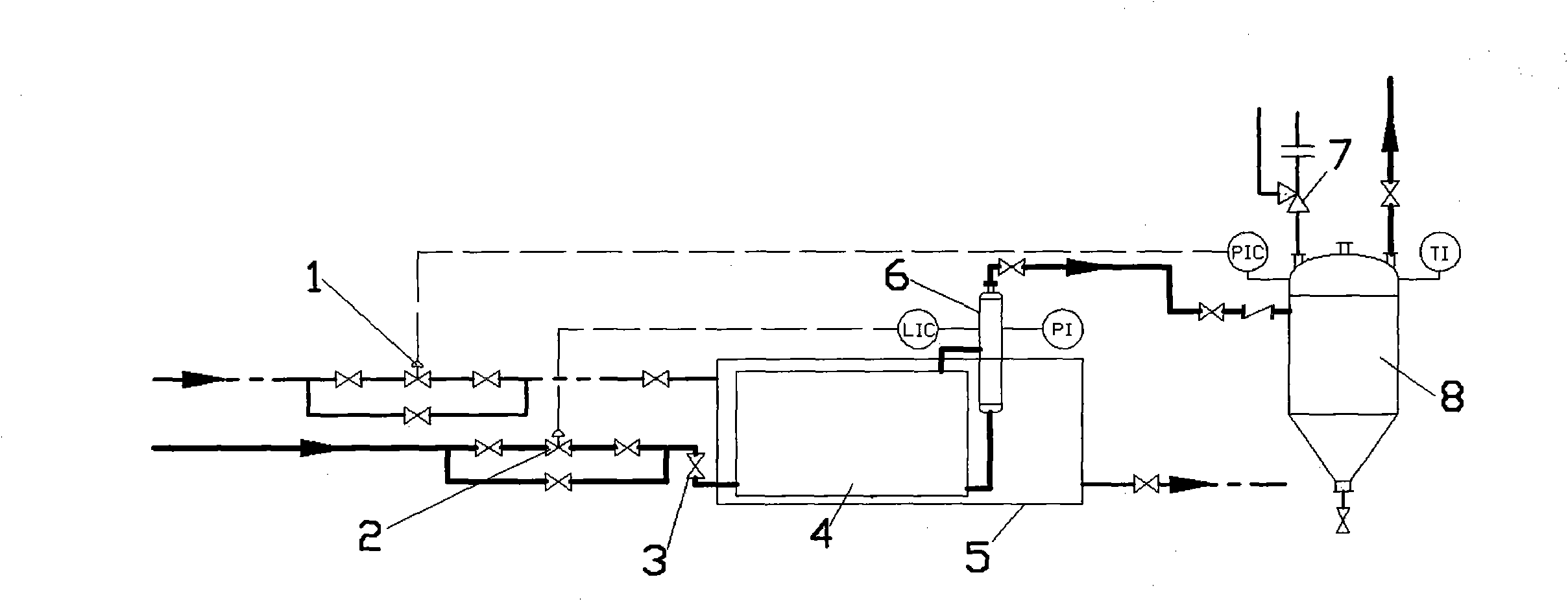 Device for recovering liquid gas gasification cold