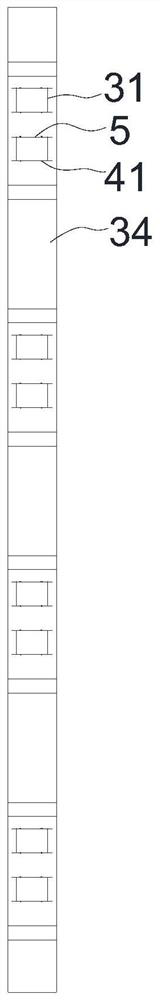 Connecting structure for prefabricated concrete wall and concrete edge columns and construction method