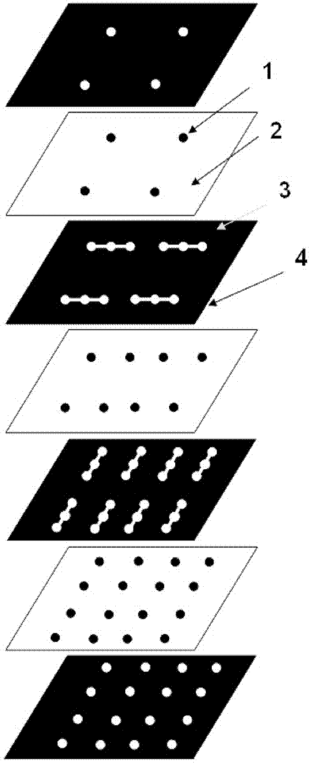 Micro-fluidic paper chip for simultaneously detecting glucose, uric acid, triglycerides and cholesterols, and its manufacturing method