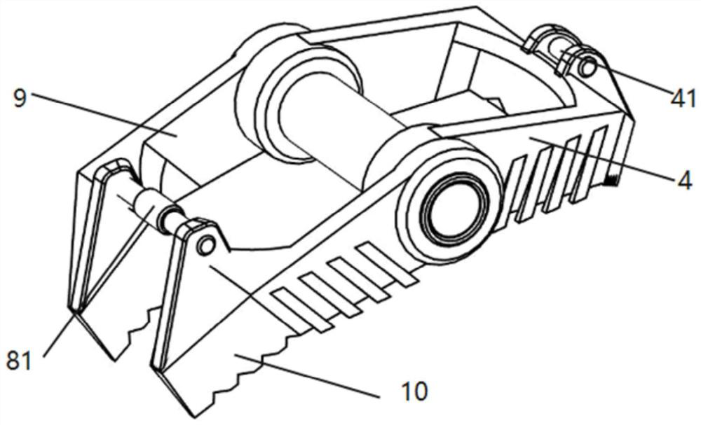 Adjustable foot end of leg-foot type robot