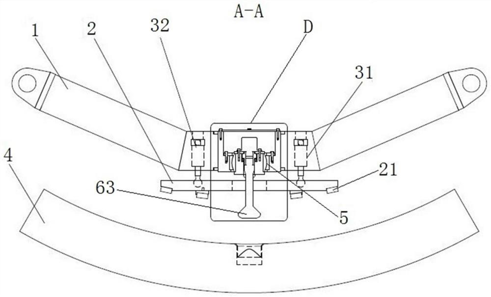 Grabbing device of segment erector