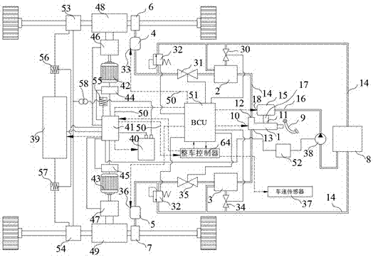 Electric car braking energy recovering system