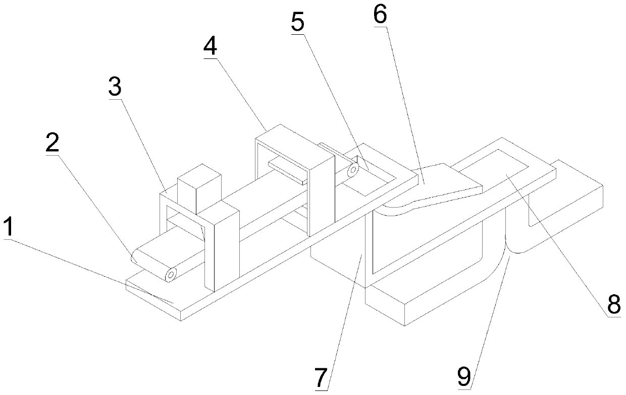 Garbage sorting device for domestic garbage incineration