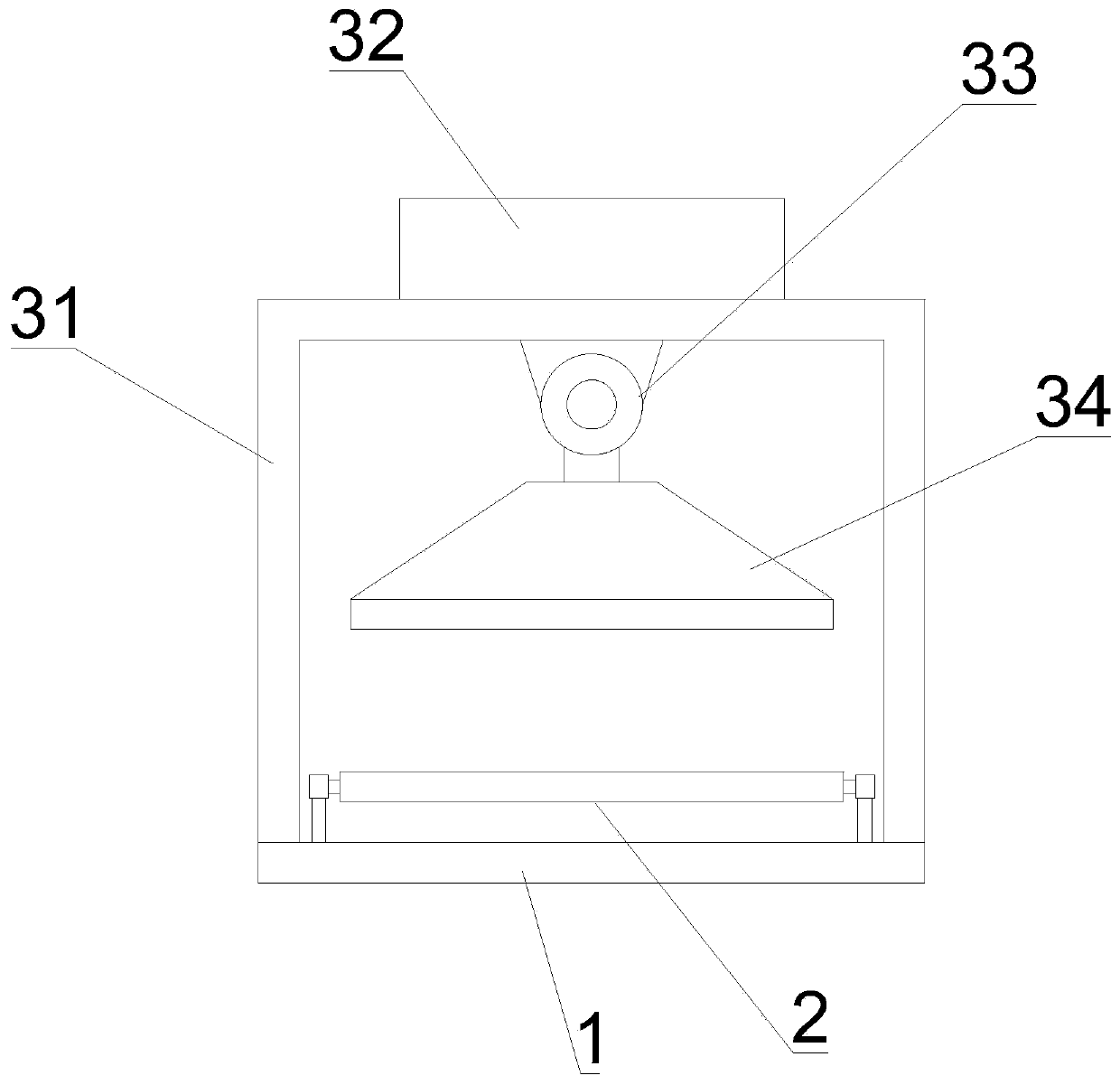 Garbage sorting device for domestic garbage incineration