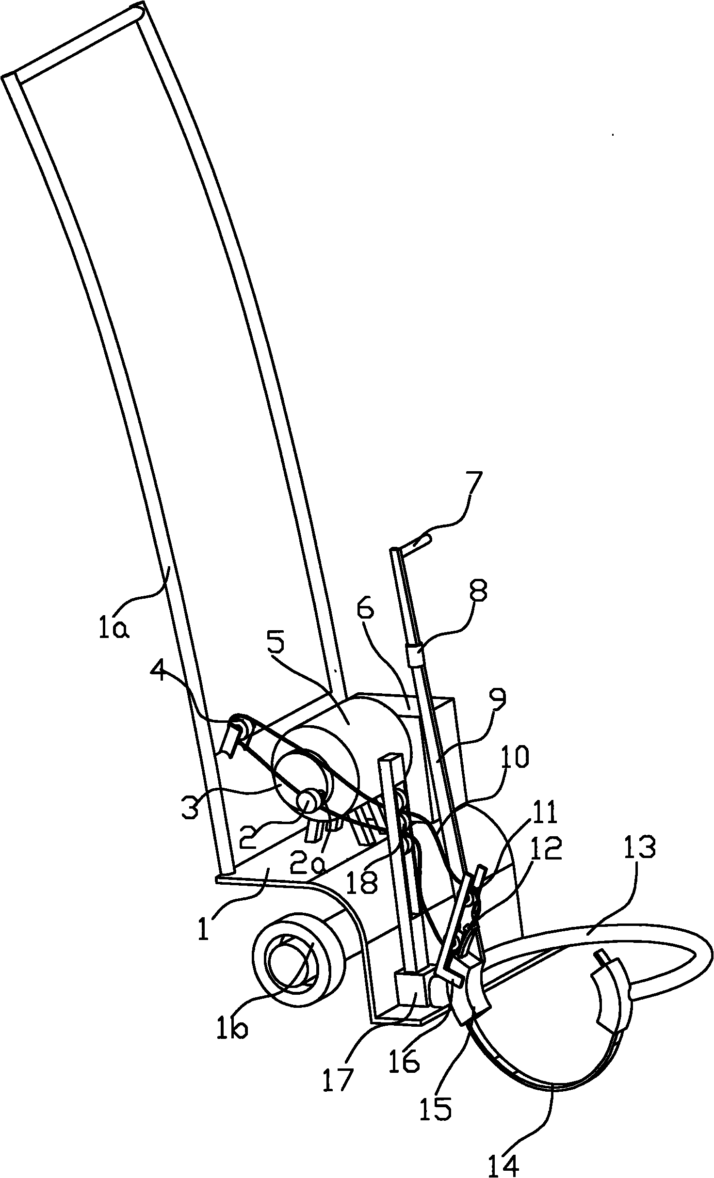 Sweep-saw type tree mover