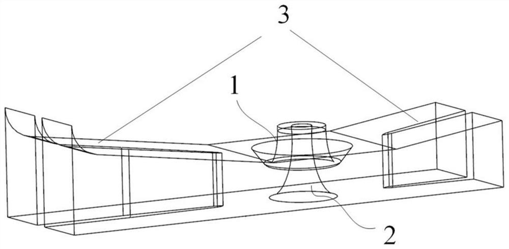 Design method for bell mouth of water inlet passage of bidirectional pump station