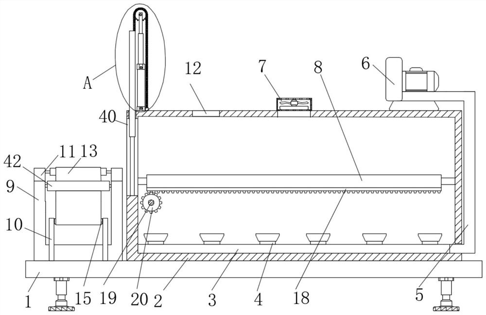 Blank drying equipment for artificially synthesizing mullite by dry method and using method of blank drying equipment