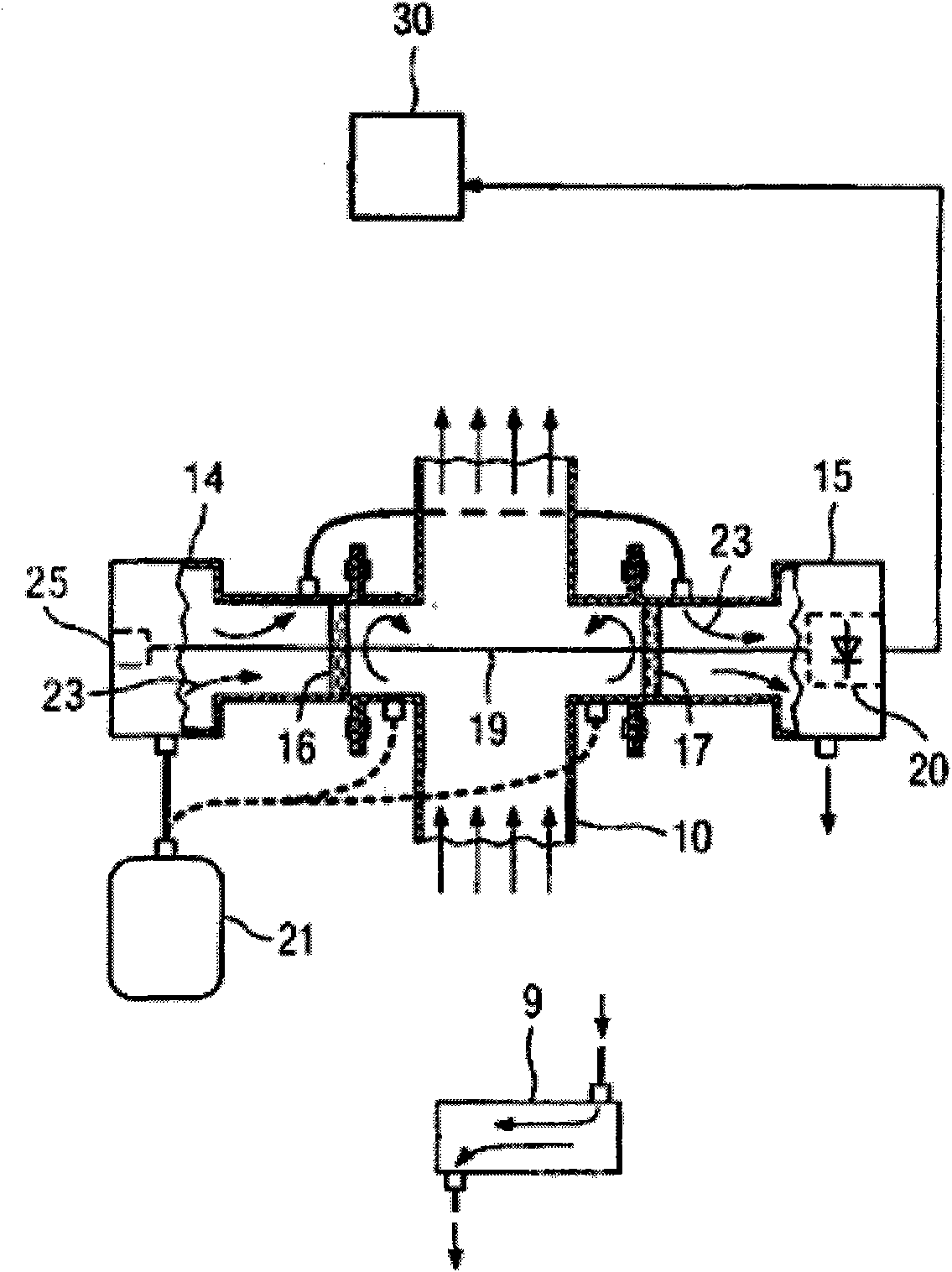 In-place measurement method and device for gas