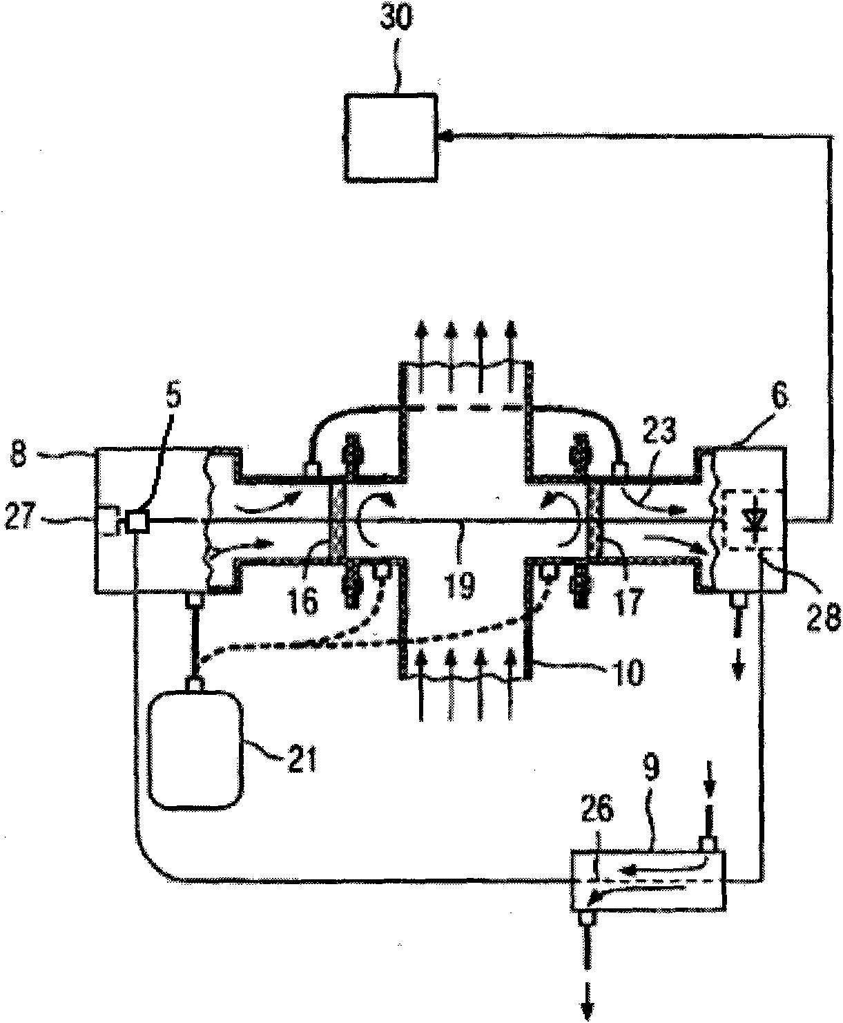 In-place measurement method and device for gas