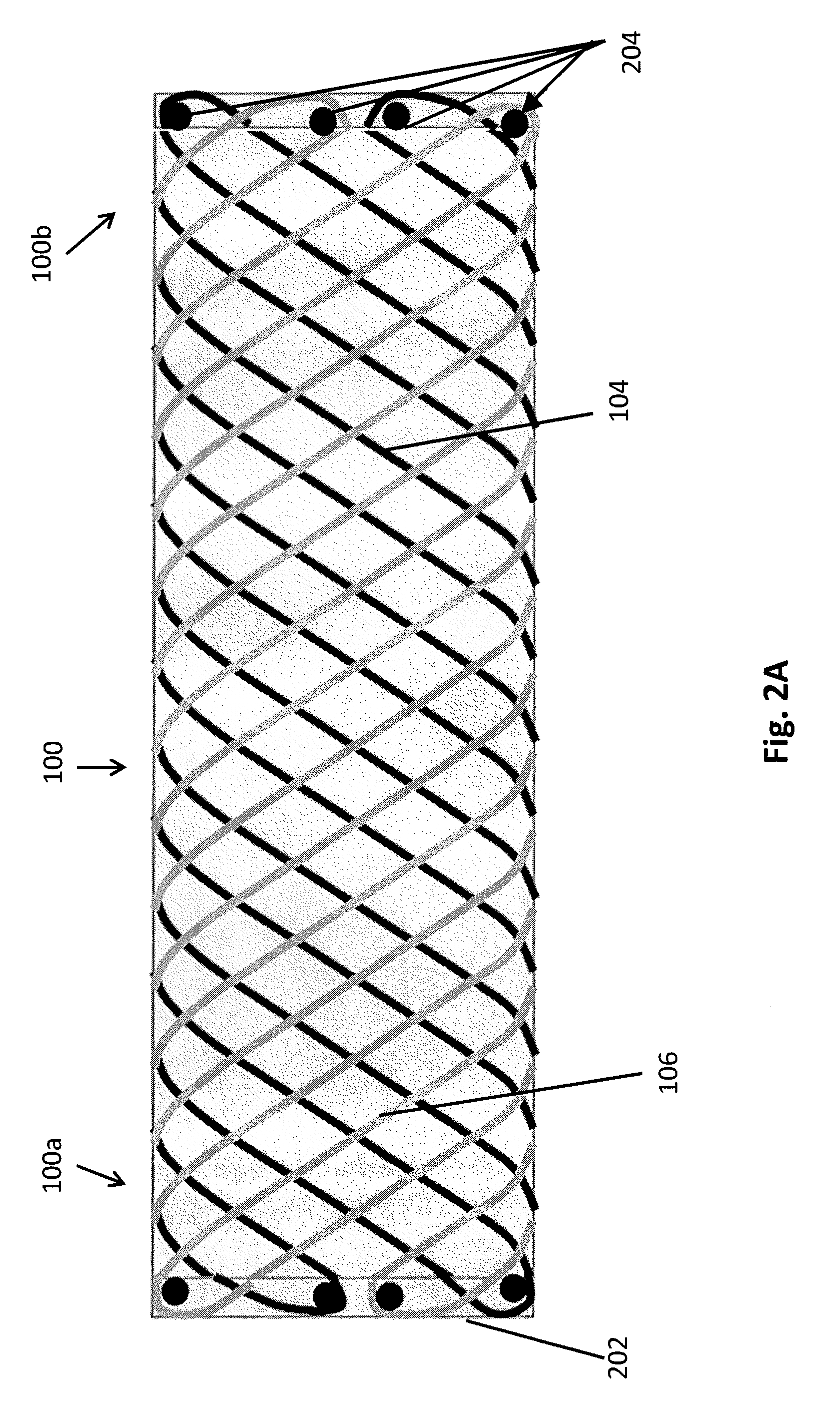 Braided helical wire stent