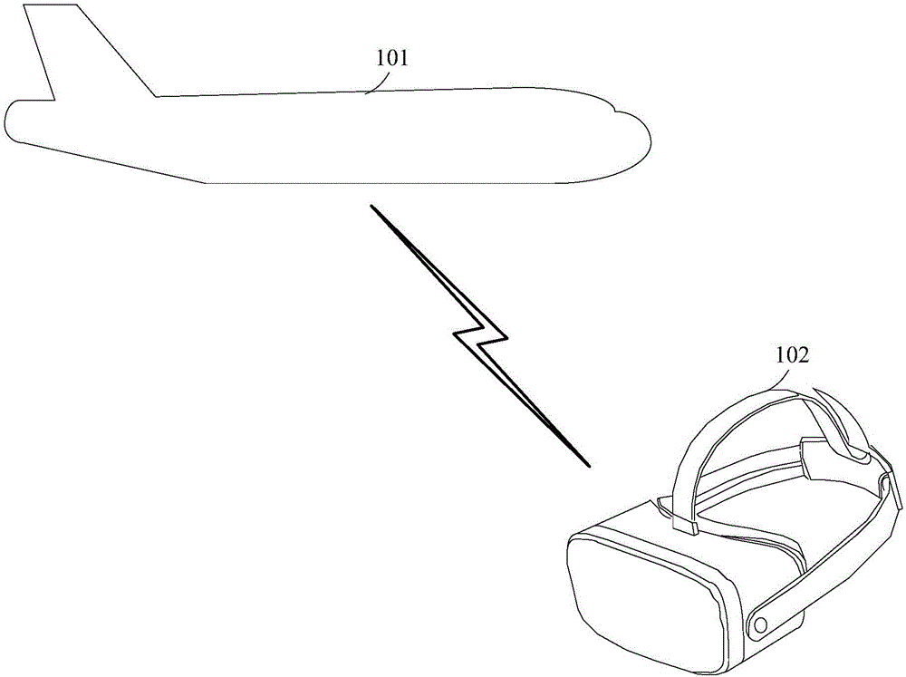 Aerial photo image processing method, unmanned plane, and head-mounted display device and system