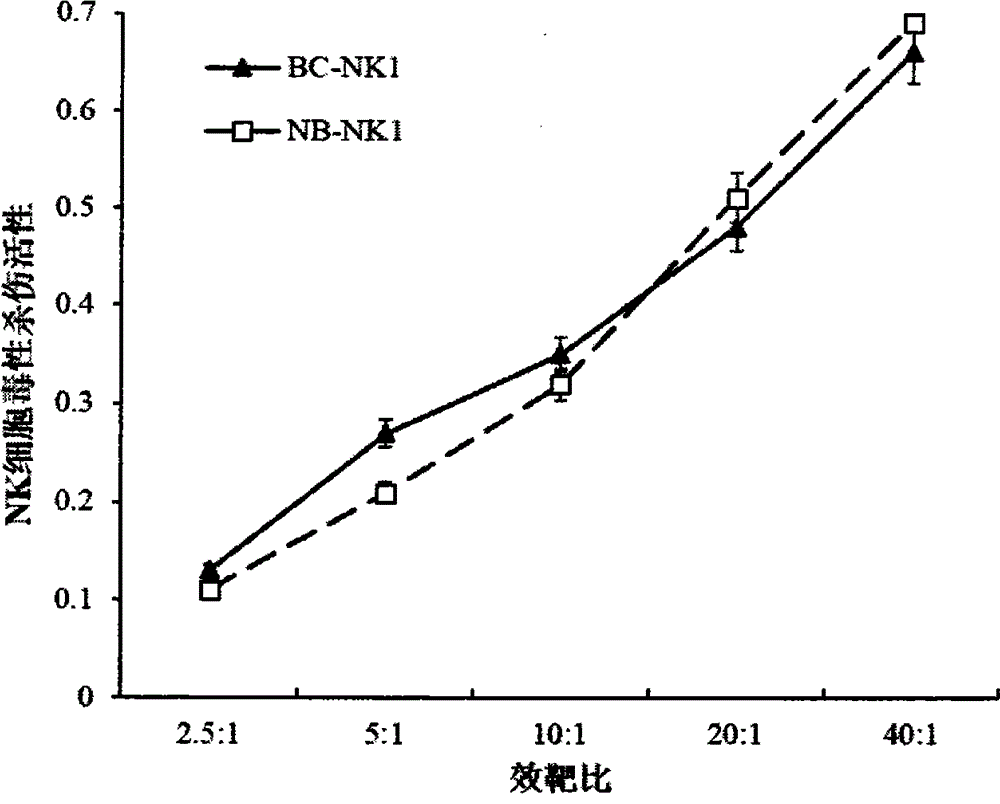 Preparation method and application of autologous natural killer cell proliferation
