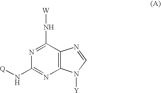 N²-quinoline or isoquinoline substituted purine derivatives