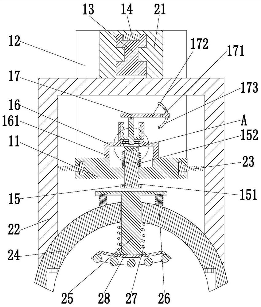 A motor output shaft concentricity detection device