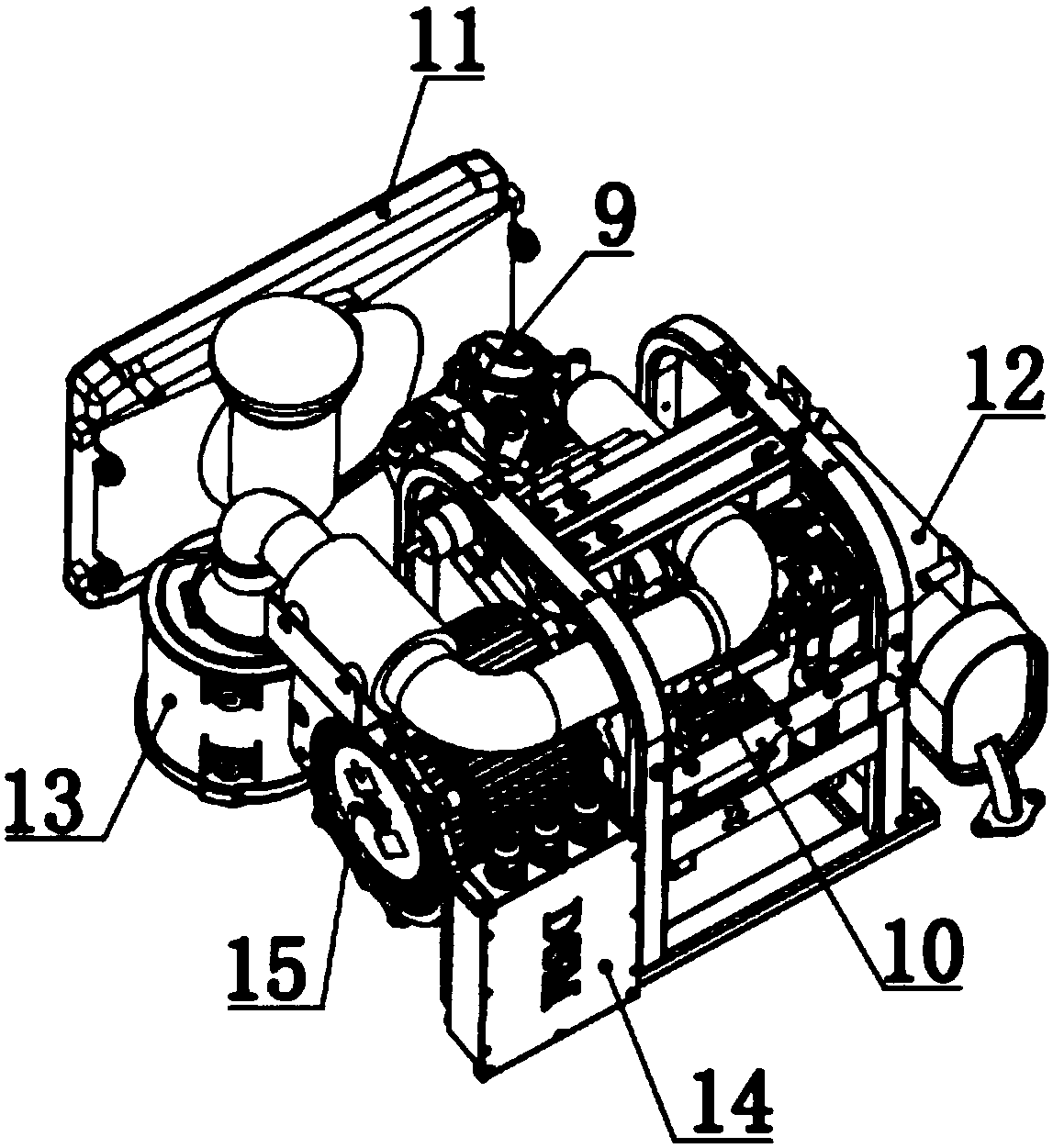 A vehicle-mounted DC auxiliary power supply for an extended-range electric vehicle