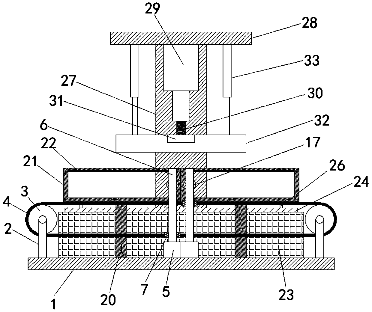 Press-ironing device for garment production and capable of increasing yield