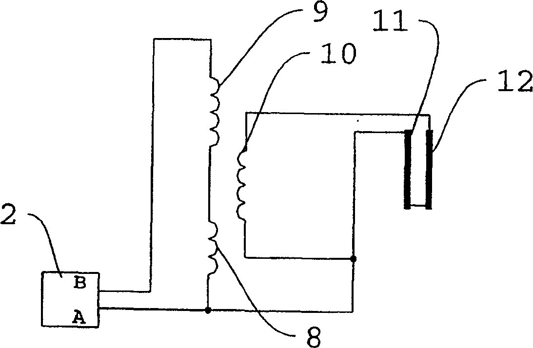 Induction sensor using printed circuit