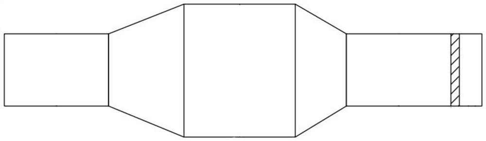 A forging method for improving the mesh shape of roll blank by using radial forging machine