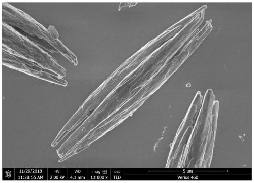 Tin diselenide with nano flower structure and preparation method thereof