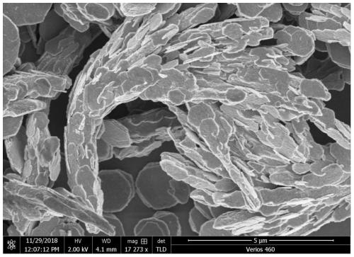 Tin diselenide with nano flower structure and preparation method thereof