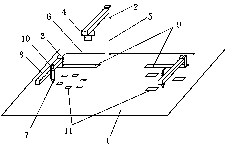 A laser measuring and grinding equipment