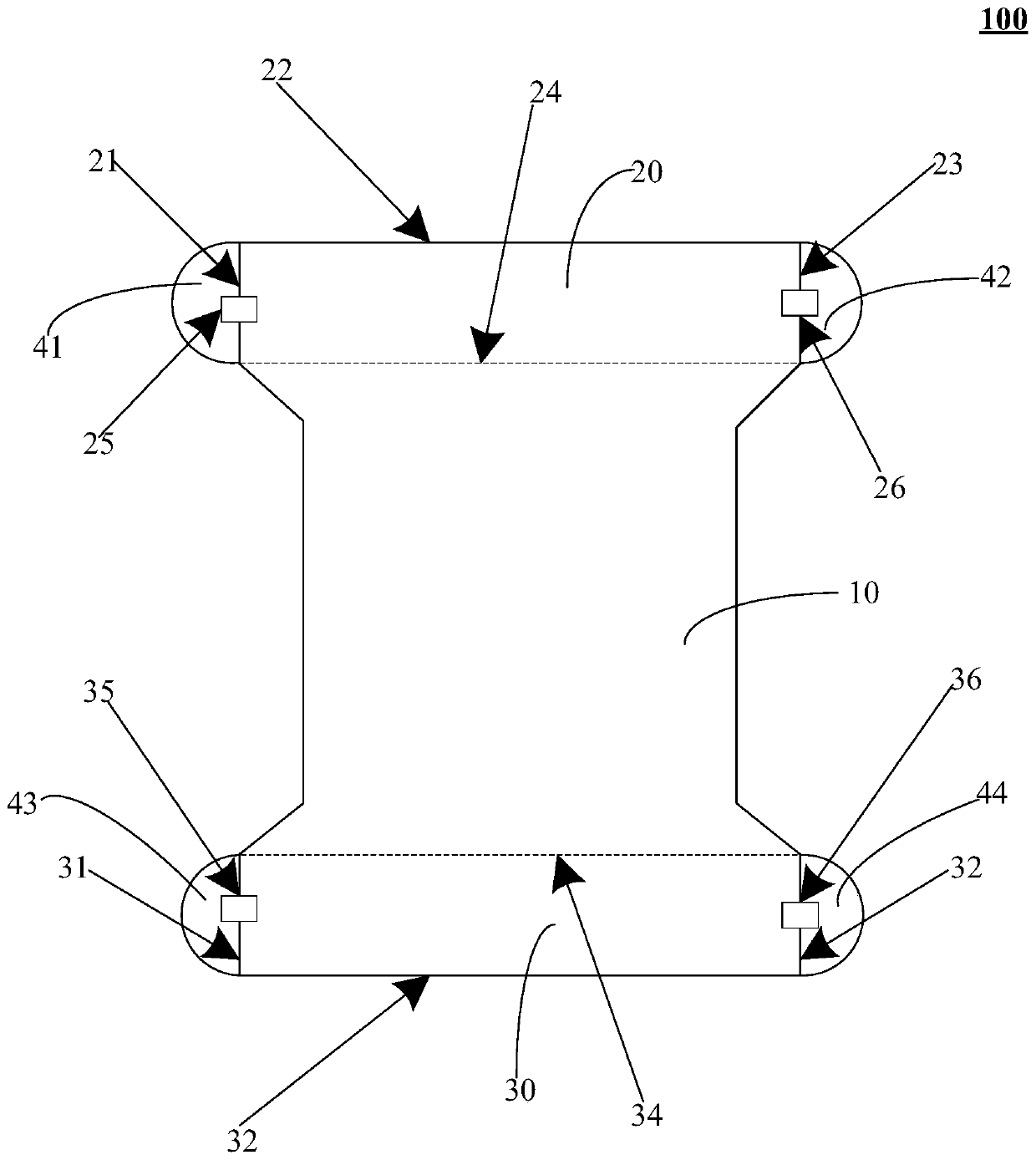 Flip chip thin film and display device