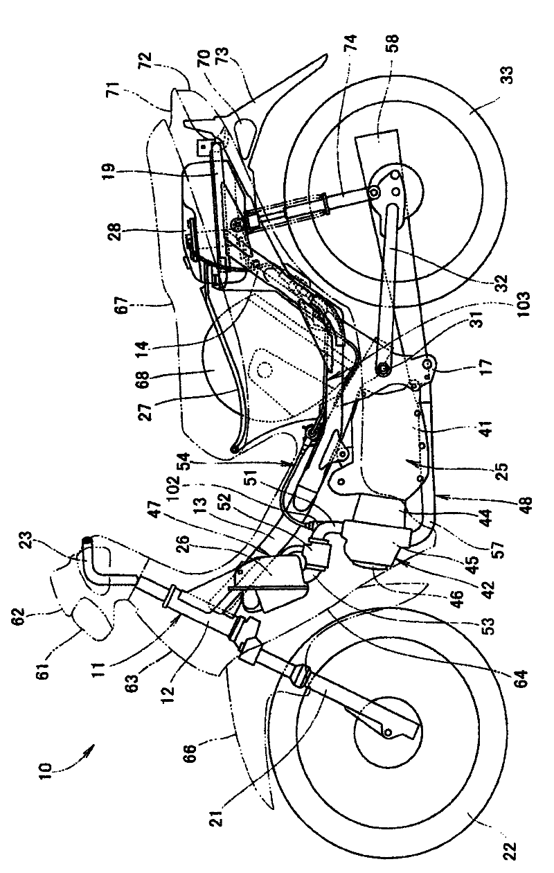 Mounting structure of lighting device