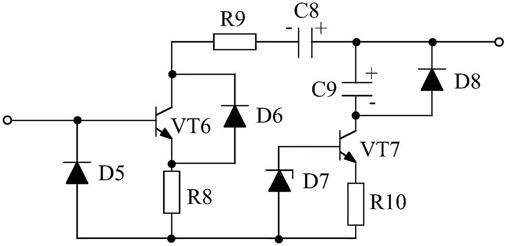 Frequency modulation type constant-voltage output power supply based on high-voltage absorption circuit