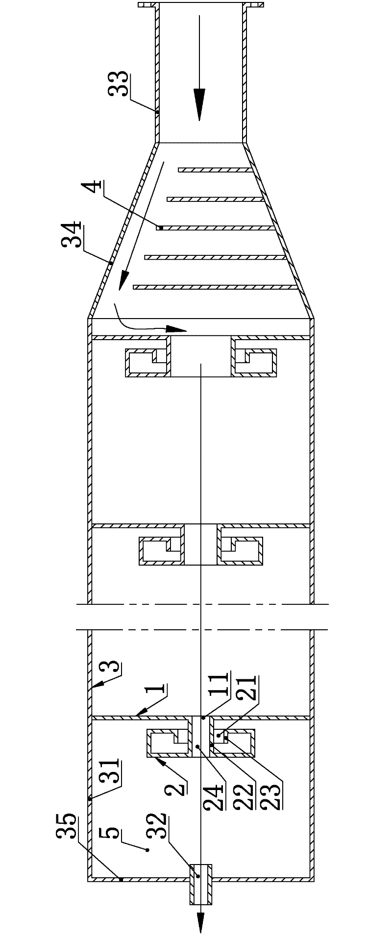 Silencing unit and internal-combustion engine exhaust silencer using same