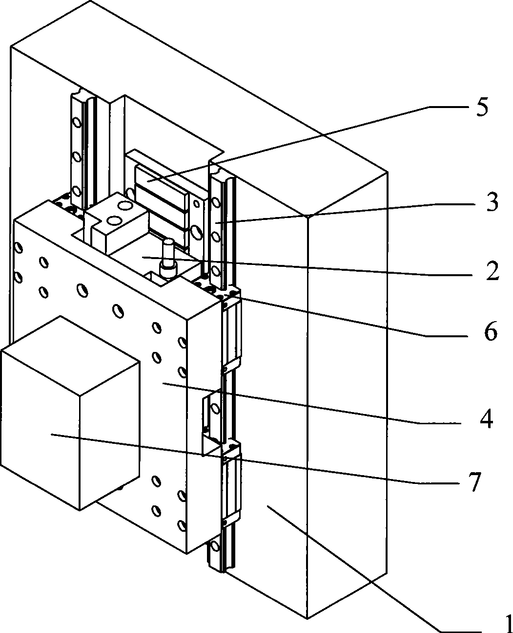 Platform for driving straight line motor of PCB piercing machine
