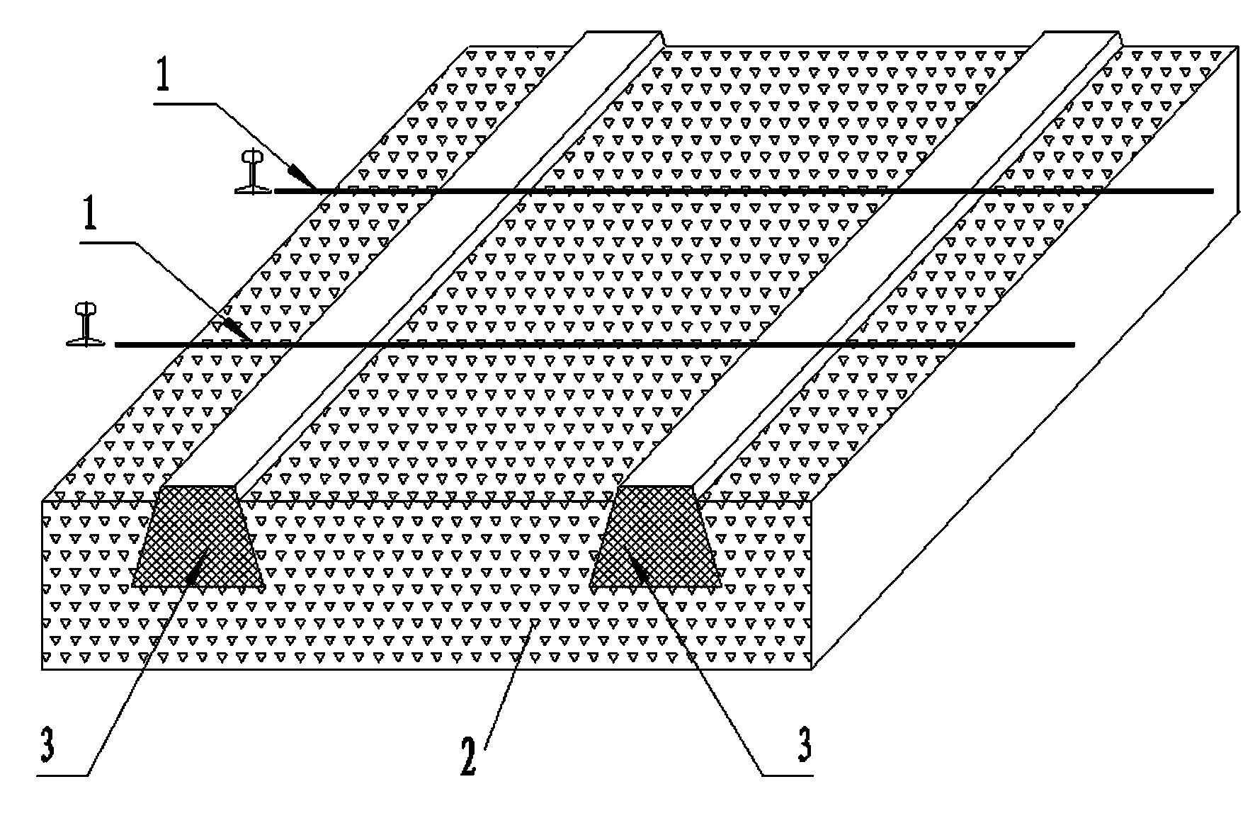 Method for reducing track construction settlement during construction of undercrossing existing railway