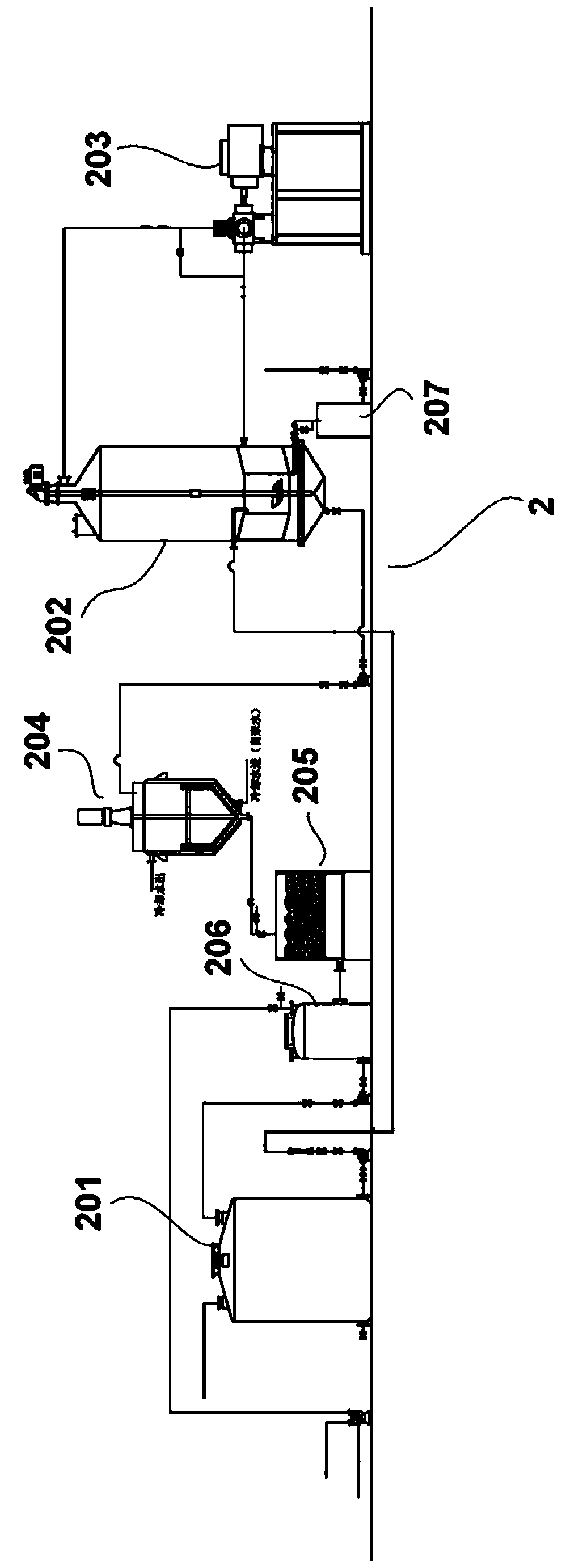 System with integration of evaporation, crystallization and separation