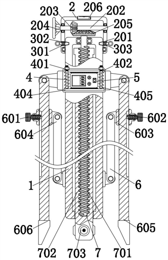 Pile hole diameter detection device for highway engineering construction