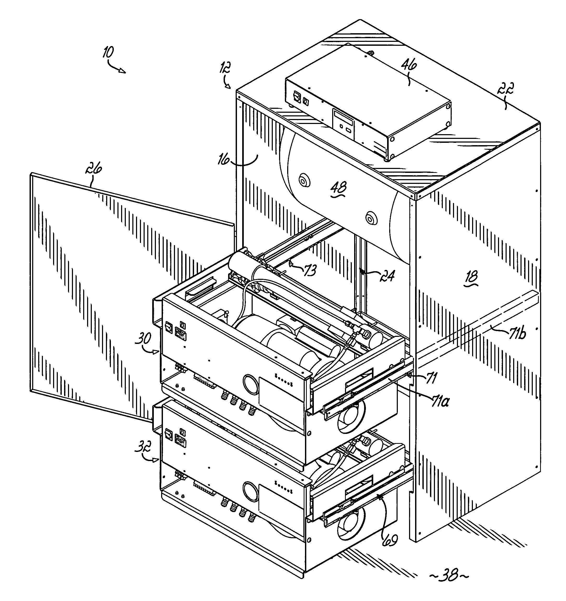 Dry gas production systems for pressurizing a space and methods of operating such systems to produce a dry gas stream