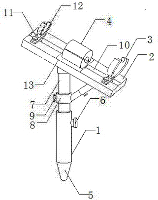 Supporting device used for fruit tree grafting