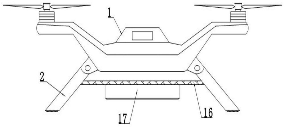 Unmanned aerial vehicle with damping device