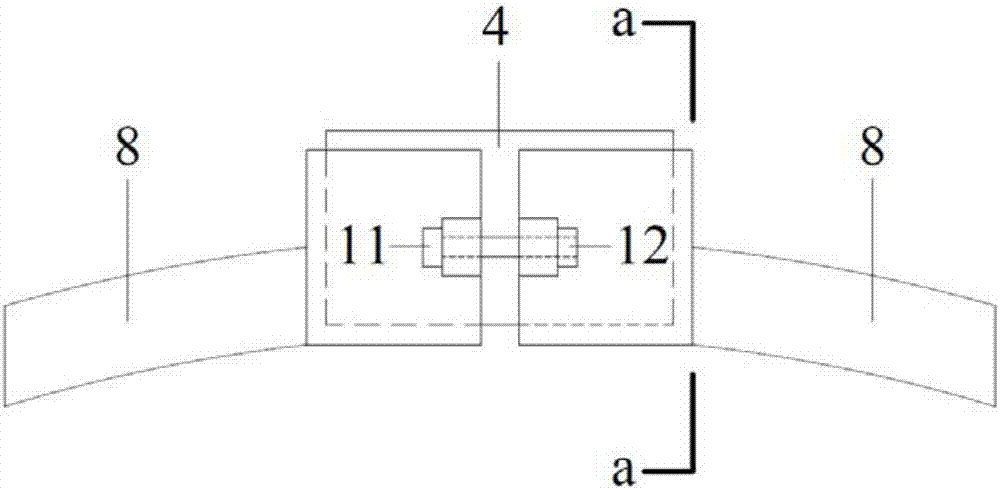 A pressure test structure and test method for deep and long bored piles