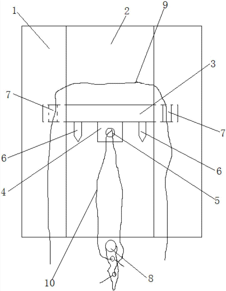 Auxiliary device for treating front and back cruciate ligament tibial attachment point avulsion fractures