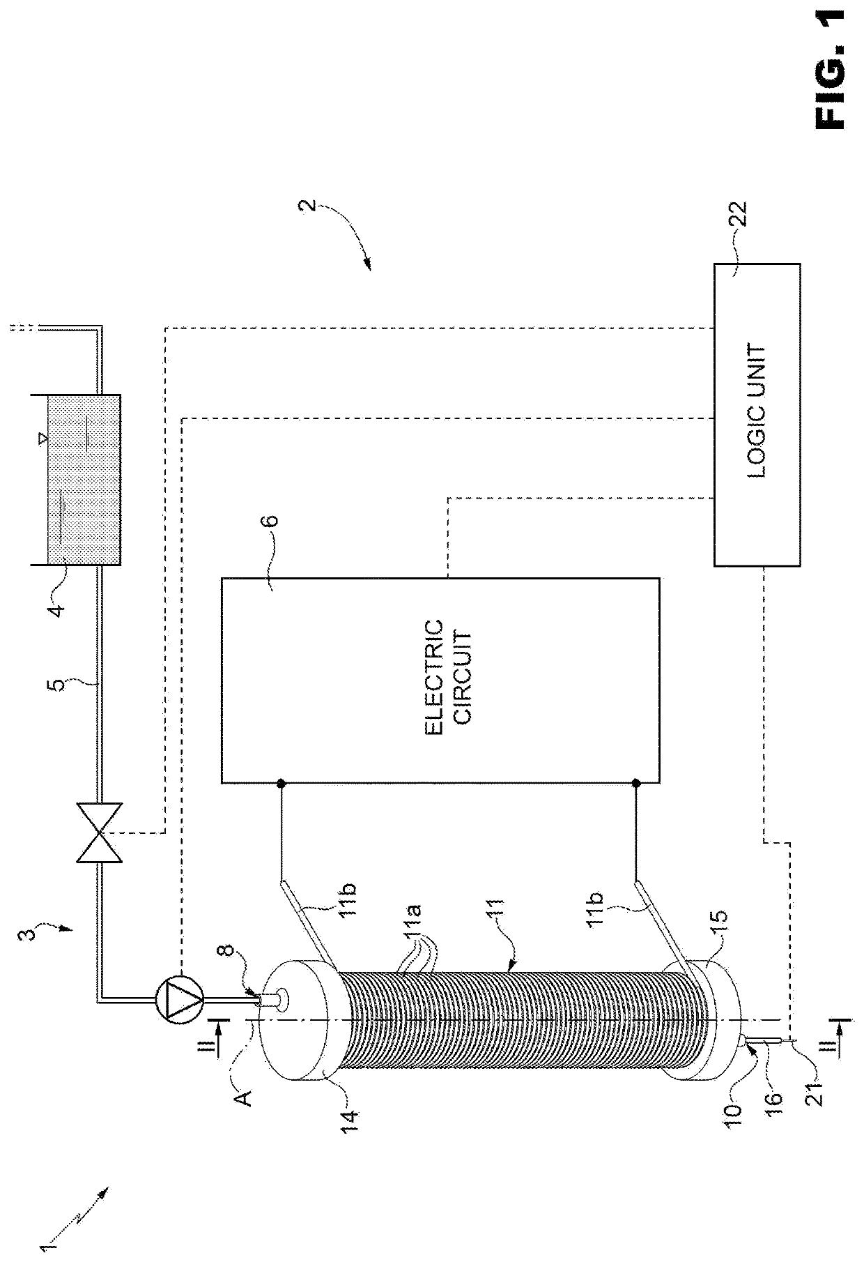 Continuous-flow electromagnetic-induction fluid heater in a beverage vending machine