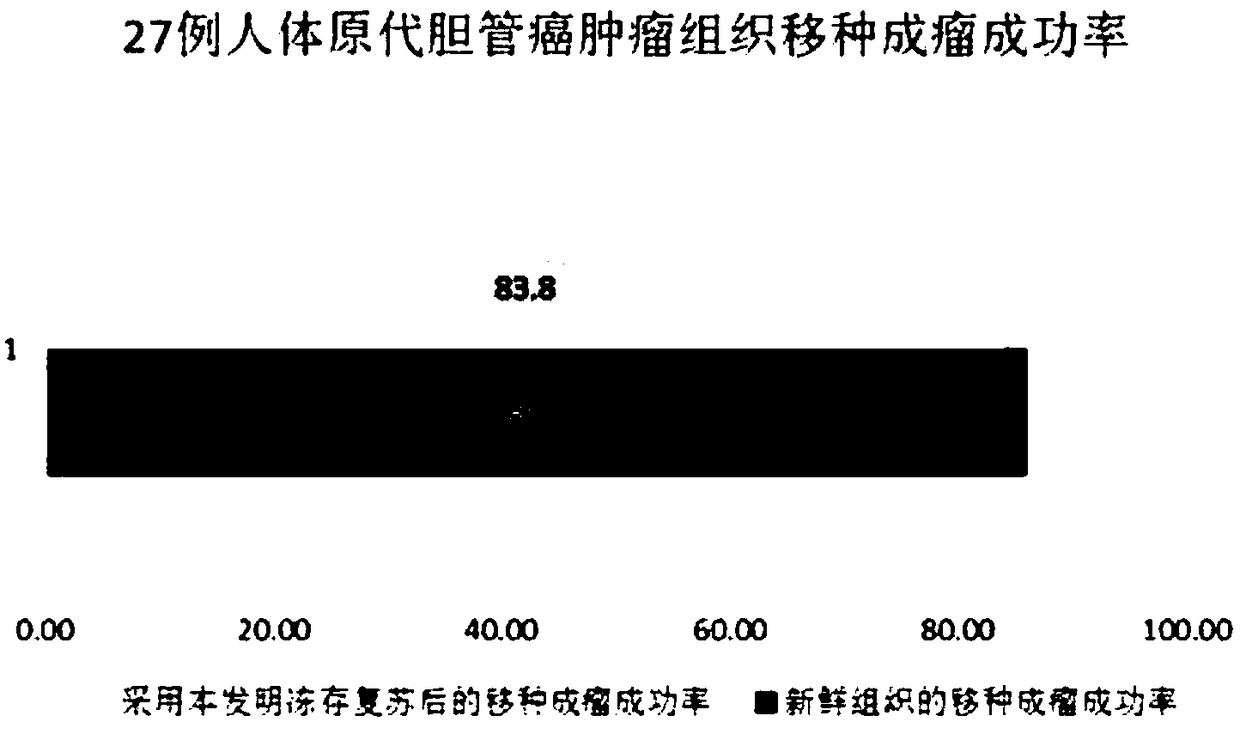 Tumor tissue cryopreservation, resuscitation kit and processing method thereof