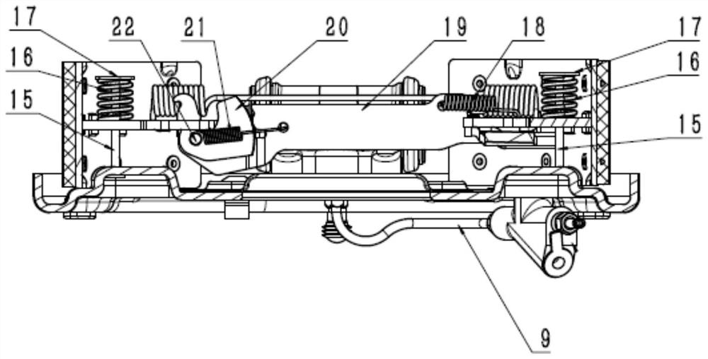 Double-cylinder two-way double-leading-shoe drum type self-adjusting brake with parking function