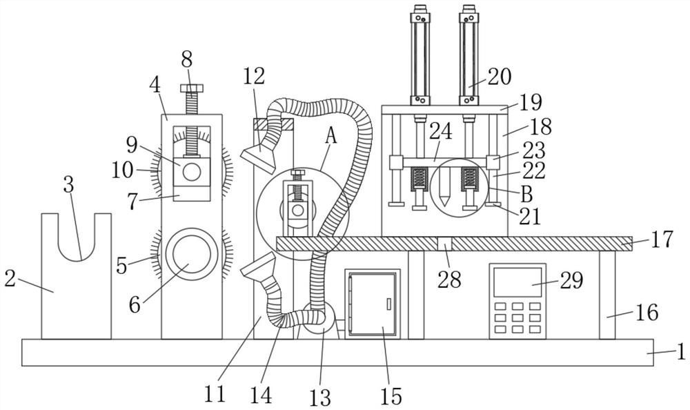 Cutting device for artificial leather processing and using method thereof