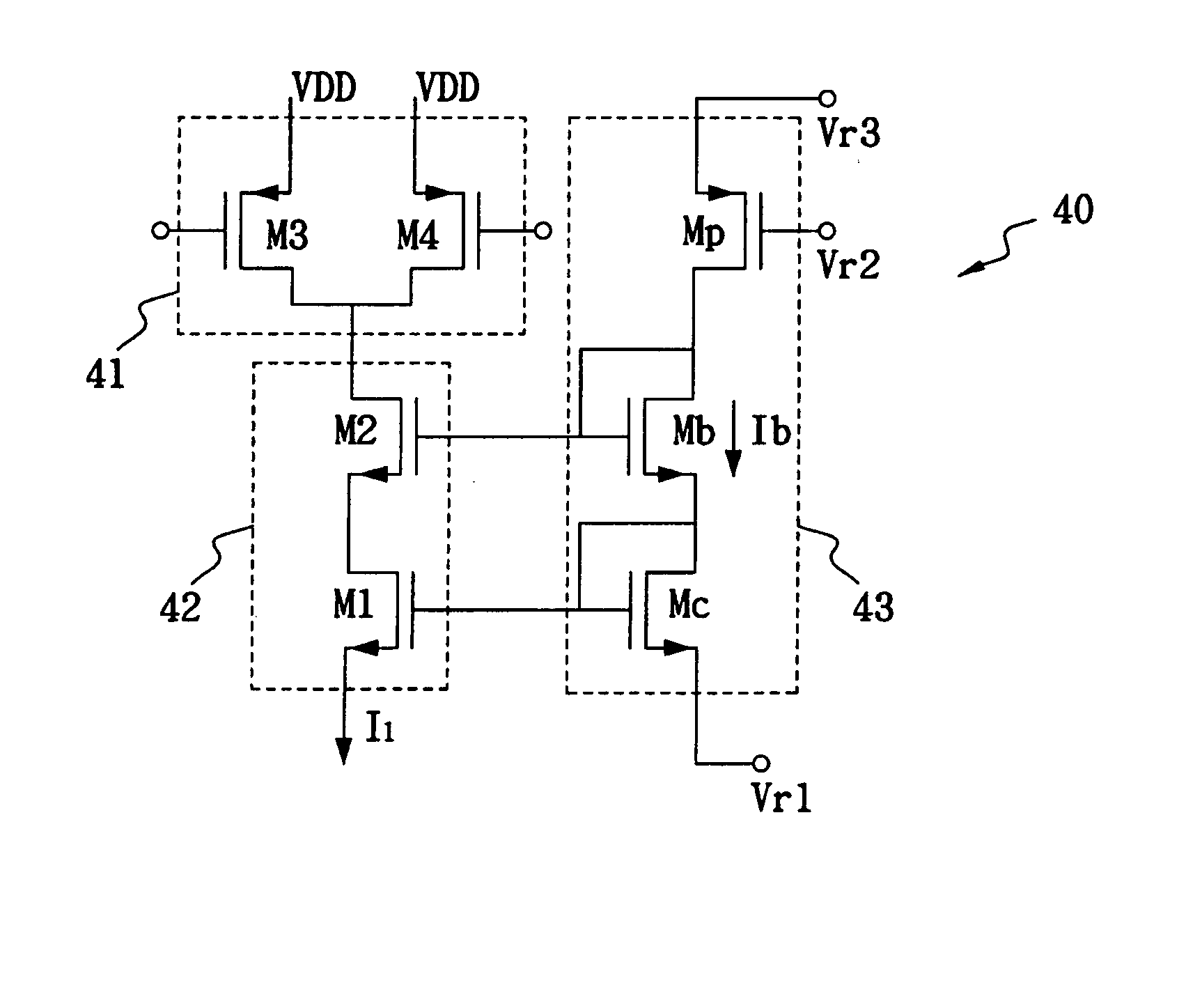 Constant current source with threshold voltage and channel length modulation compensation