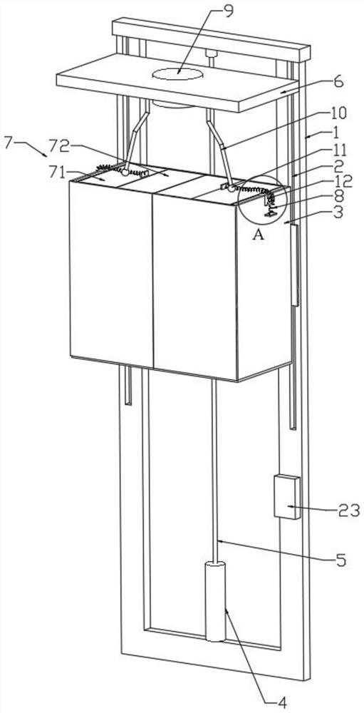 Automatic lifting device based on big data storage