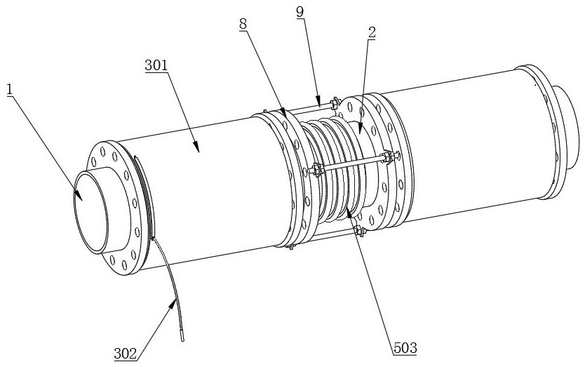 An oil pipe protection device