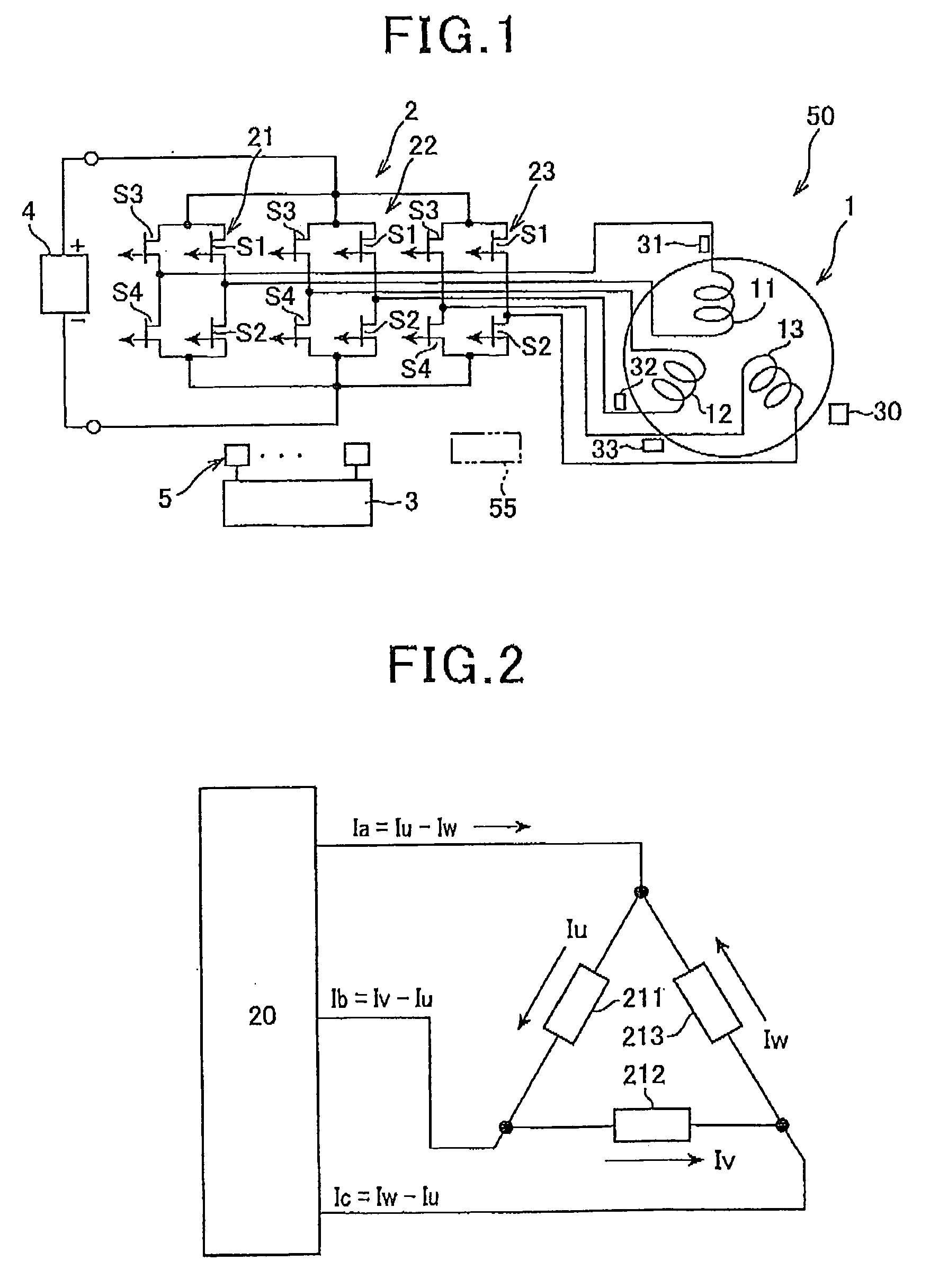 AC rotating machine with improved drive for its stator coil