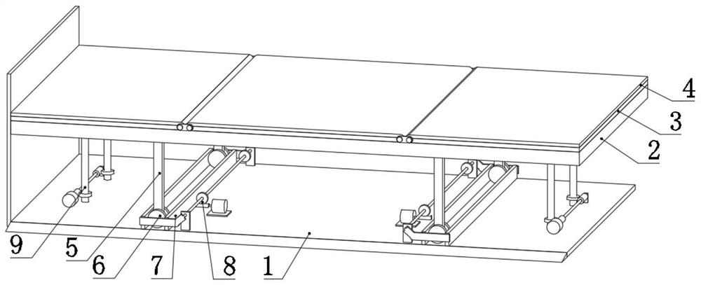 Movable first-aid emergency bed for intensive care department